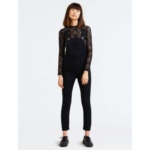 Levi’s Skinny Overalls in Soft Black